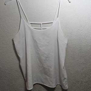Elegant White Women's Top Sheer And Strappy M.